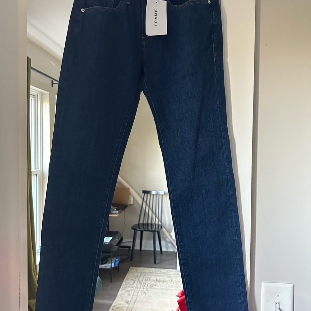 NWT Frame Denim Women’s Blue Jeans “l’homme slim” - 29